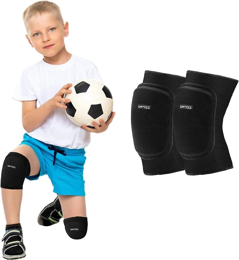 ONTYZZ Kids Knee Pads with Thicken Sponge Padding Breathable Stretchy Cotton Knee Pads Soft Knee Pads Guards Protective for Roller Skateboard Bike Scooter Outdoor Sports - Image 1